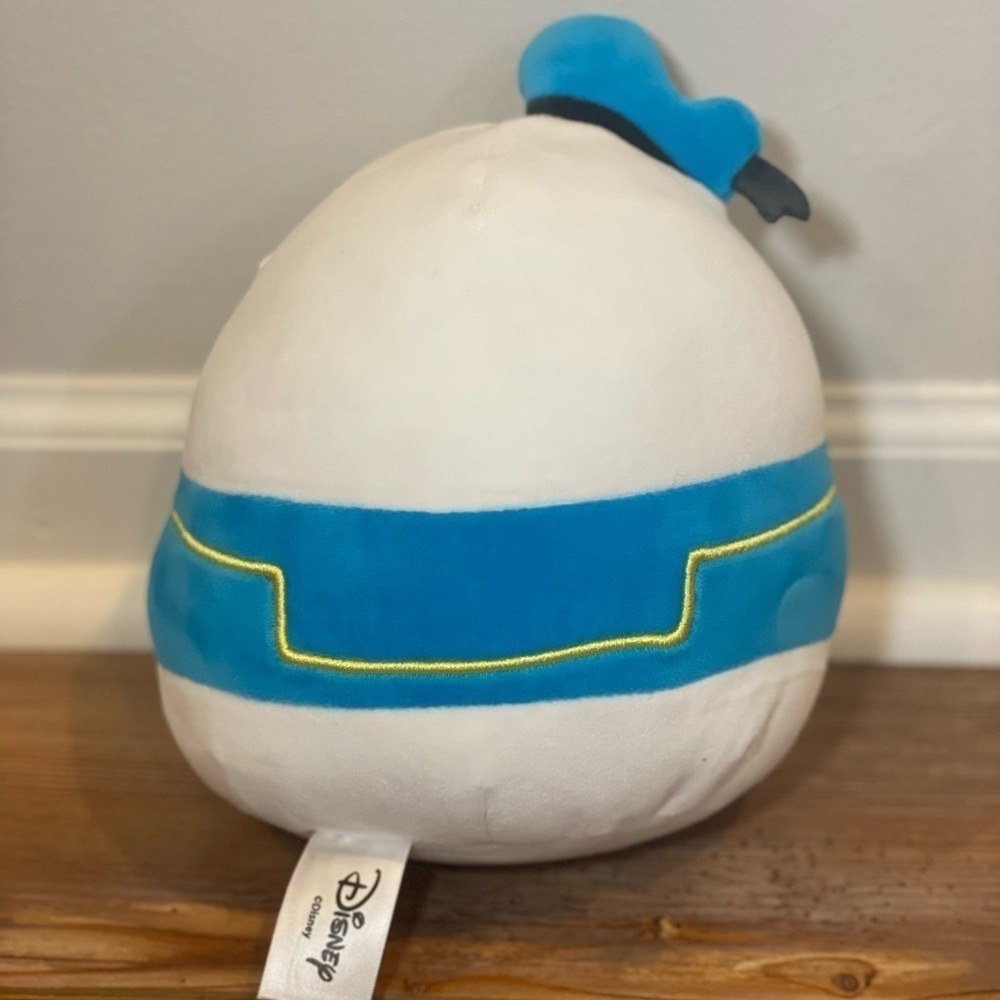 Squishmallows Donald Duck blue white red yellow black stuffed animal kids toy 8" - Picture 2 of 2